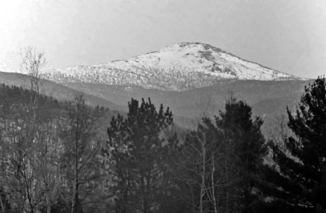 Mount Marcy from Adk Loj, Winter 1985.