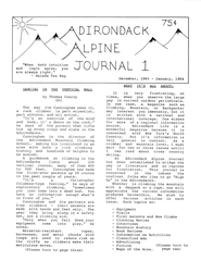 PDF Issues of Adirondack Alpine Journal